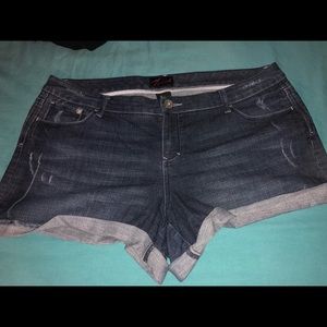 Torrid Blue Jeans Shorts